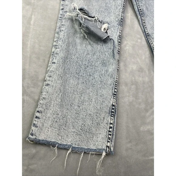 Hudson Jeans Womens 29 Blue Fray Light Wash Denim High Rise Distressed - Picture 2 of 12